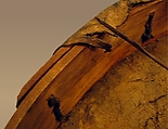 Frame Drum, wood, hide, paint, Native American (Tsa-Tinne?, Northern Athapascan) or (Southern Plains)