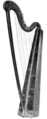 Harp, various materials, French