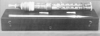 Double Flageolet in D, William Bainbridge  British, Wood, ivory, silver, British