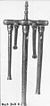 Polyphonic Recorder in A, Wood, brass, Italian