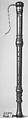 Bass Recorder in F, Wood, ivory, brass., German