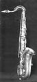 Tenor saxophone in B-flat, Gautrot-Couesnon (French), Brass, nickel-silver, French