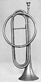 Cavalry Trumpet in C, Courtois père, Brass, nickel-silver, French