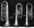 Baritone Saxhorn in B-flat, M. Slater, Brass, nickel-silver, American
