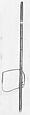 End-blown flute, Metal, hide, Native American (Apache)