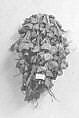 Strung Rattle, fruit shells or seeds, cotton? cord, Native American (Guyanese: Demerara)