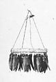 Rattle, Wood, beetle's wings, cord, Native American (Guyanese - Demerara)