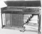 Organized square piano (square piano and pipe organ), Longman & Broderip, Mahogany, iron, ivory, ebony, various materials, British