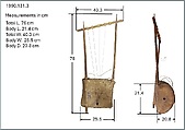 Tom (lyre), Wood, hide, wire, rope, Shilluk (Colo)?