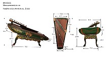 Celempung, Wood, metal, polychrome, Javanese
