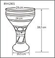 Darabukka, Brass, membrane, possibly Algerian
