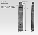 Stopped Pipe (whistle), wood (cedar or spruce), spruce root, asphaltum, Native American (Northwest Coast)