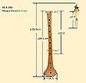 Zurna, Wood, metal, cord, reed, Turkish