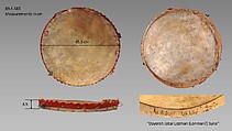 Dāyerah or Riq, Wood, hide, felt, metal, leather, Syrian