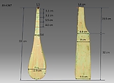 Lute, wood, sinew, paint, Native American (Yakutat Tlingit)