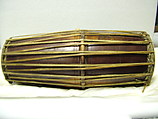 Pakhāvaj, Wood, goatskin, leather, Indian