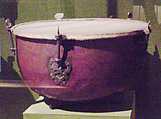 Kettledrum, Copper, iron, skin, fabric, probably German