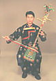 Morin Khuur, Purevadavaa Baigalgav Mongolian, Wood, hide, horsehair, polychrome, Mongolian