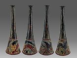 Paracas ceramic trumpet, Ceramic, polychrome, Paracas