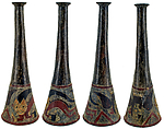 Paracas ceramic trumpet, Ceramic, polychrome, Paracas
