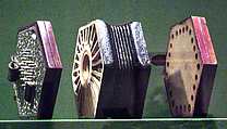 Concertina, Lachanal & Co., Wood, metal, leather, paper, British