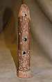 Flute Aztec Pito, clay, copper, Mexican