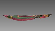 Kachapi, wood, polychrome, wire, Bornean (Sulawesi)