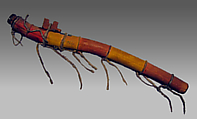 Súl (Tśisol), Yucca wood, lead plate, Native-tanned leather, Native American (Apache or Shoshone)