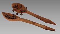 Qashoa (Ghashoghak), wood, metal, Iranian (Persian)