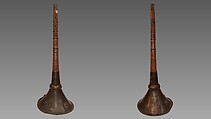 Bish khur, wood, brass, Russian (Siberian) Buryat