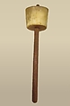 Gas We Sa, Wood, horn (cow), pebbles or pellet, metal, Native American (Seneca)