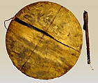 Frame Drum, Chippewa Tribe (Algonquin family), wood, skin, cord, Native American (Chippewa)
