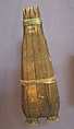 Stopped Pipe (whistle), wood (cedar or spruce), sinew, Native American (Northwest Coast)