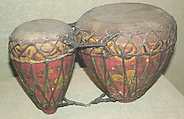 Diplipito (dimplipito), Clay, cords, wood, polychrome, Caucasian, Georgian