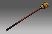 Frame Drum, Wood, skin, leather, Native American (Hupa, probably)