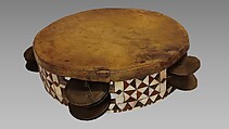 Riqq, Wood, mother-of-pearl, bone, hide, Syrian