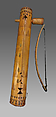 Tsii' Edo' Ai, Geronimo (Goyaalé) (American Indian (Apache), 1829–1909), Wood, metal, gut, polychrome, Native American (Apache, Chiricahua )