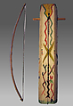 Tsii' Edo' Ai (Apache Fiddle), Lawrence Gotelay, Wood; sinew, horsehair, polychrome, Native American (Apache)