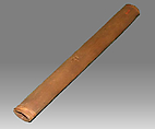 Reed Pipe, wood (red cedar or spruce), spruce root, Native American (Haida)