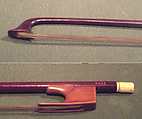 Violin Bow, Pernambuco, pearwood, ivory, horsehair, French