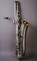 Bass saxophone in B-flat, Elkhart Band Instrument Co. successors to Ferdinand August Buescher American, Brass, American