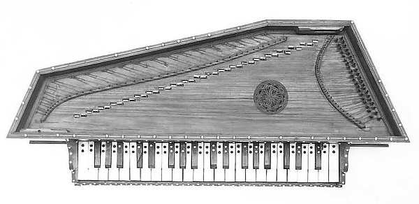 Polygonal Virginal converted to a Tangent Piano