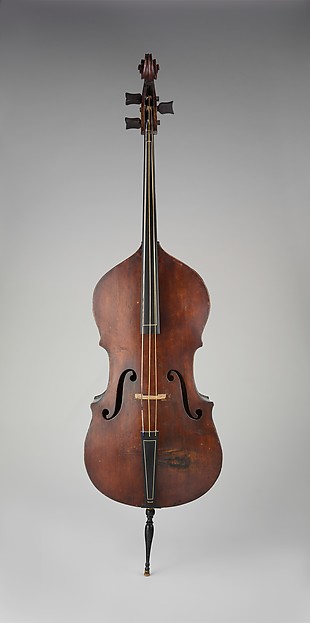 Front view of a double bass