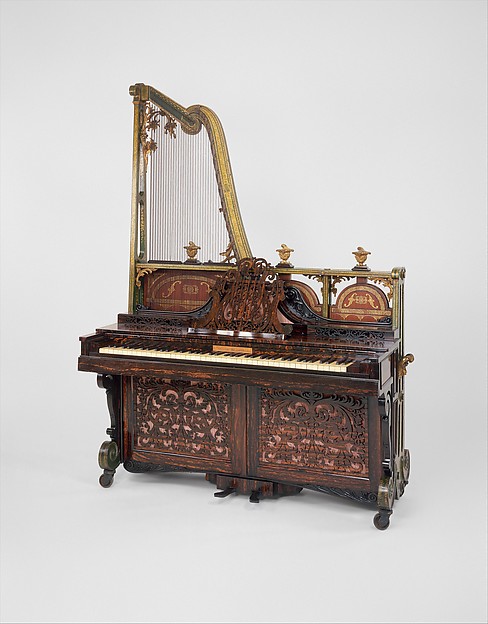 Upright Harp Piano by F. Beale & Co., The Metropolitan Museum of Art