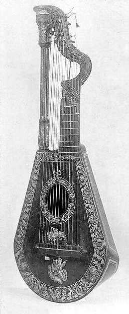 Harp Lute by Edward Light, The Metropolitan Museum of Art