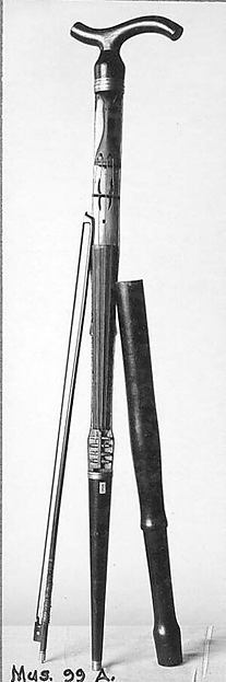 Cane Violin by Moritz Wilhelm Glaesel, The Metropolitan Museum of Art