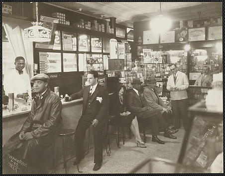 Drug Store Soda Fountain, James Van Der Zee  American, Gelatin silver print