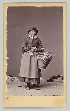 Tirage Albuminé Vintage Carlo Ponti Venezia - Costumes Historiques, Photo Albumine Vers 1870