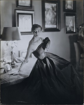 Image for [Woman in Strapless Evening Gown, Possibly Evelyn Tripp in Apartment of George Platt Lynes]