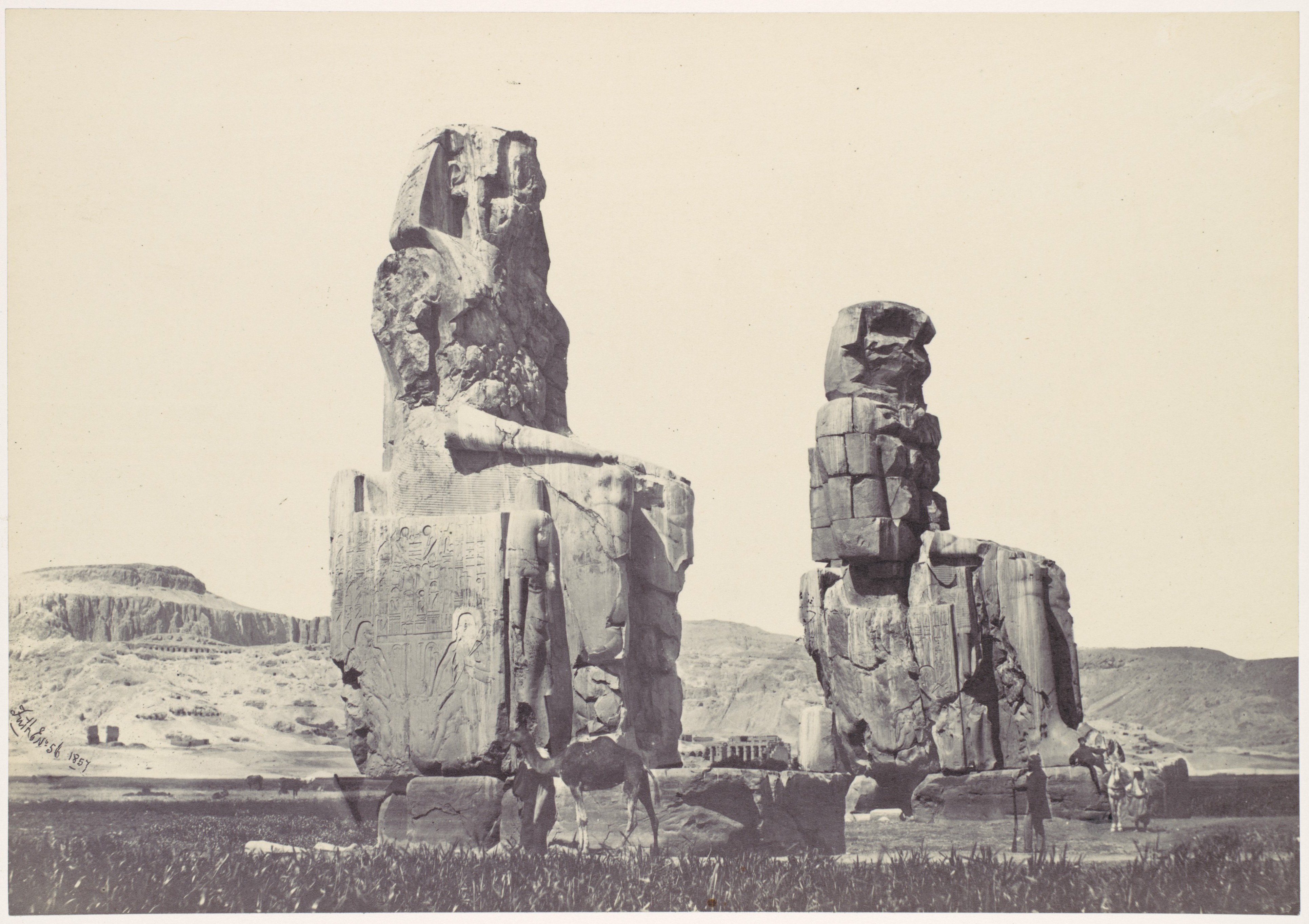 Francis Frith | The Statues of Memnon. Plain of Thebes | The ...
